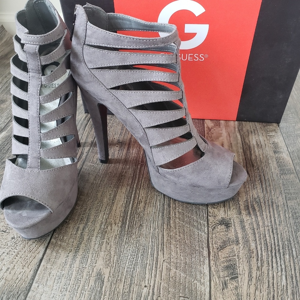 Guess Grey Heels